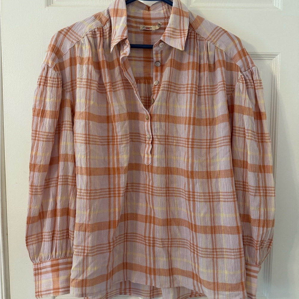 Faherty Olli Check Top - Picture 2 of 5